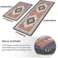 thumbnail image 7 of Kitchen Rugs Runner Set 2, Yamaziot Anti Fatigue Kitchen Standing Mat for Floor, Boho Memory Foam Non Slip Rugs and Runners, Waterproof Laundry Sink Rug, 18"x30" + 18"x48", 7 of 7