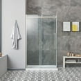 thumbnail image 5 of OVE Decors Bel Soft Close Stainless Steel 3-Piece 48" Base/Door Corner Shower Kit, 5 of 23