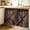 Brown, variant on Farmhouse Cabinet Curtains for Kitchen 35"W x 35"L, Brown Country Style Barn Door Distressed Wood Grain Laundry Sink Cabinets Magic Tape Short Curtain Privacy Panel for Bathroom Vanity Cabinets
