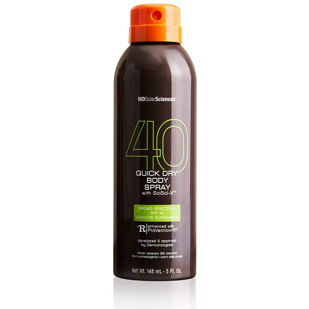 Protector solar MDSolarSciences Spray corporal de secado rápido SPF 40 148 ml