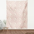 thumbnail image 4 of Ambesonne Floral Fabric by the Yard Upholstery, Rose with Leaves Botany Art, 3 Yards, Pale Mauve Pastel Pink, 4 of 5