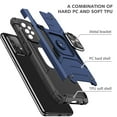thumbnail image 3 of FIEWESEY for Samsung Galaxy A73 5G Phone Case Military Grade Drop Rugged Cover Anti-Scratch Protective 360° Rotate Kickstand Sturdy Shockproof Phone Cover for Samsung Galaxy A73 5G(Blue), 3 of 7