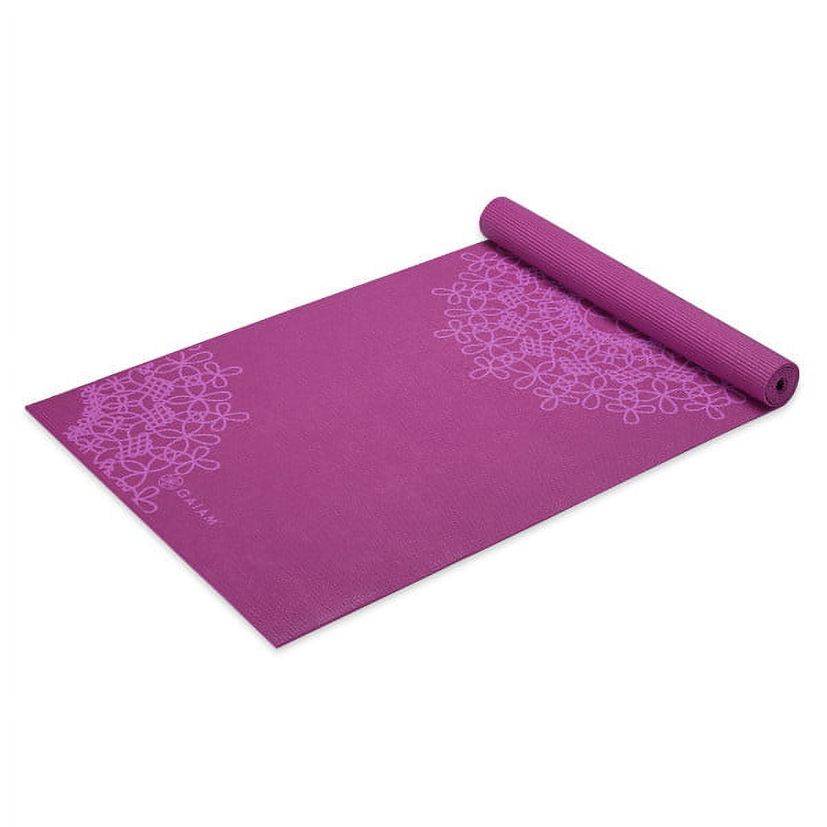 Gaiam Yoga Mat, Spring Fern, 4-mm
