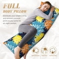 thumbnail image 3 of Yiaed Body Pillow Cover, Ultra Soft Microfiber Pillowcases, Breathable Long Pillow Case, Envelope Closure-Sunflowers (20x54 inch)（Pillow core not included）, 3 of 5