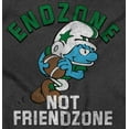 thumbnail image 2 of Smurfs Endzone not Friendzone Funny Men's Graphic T Shirt Tees Brisco Brands S, 2 of 6