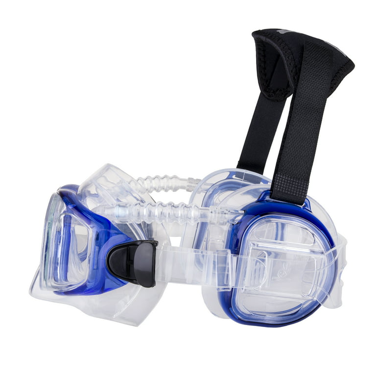 IST ProEar Dive Mask Ear Covers, Scuba Diving Pressure Tempered Glass Twin Lens (Blue) - Walmart.com