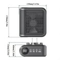LHNFT 800W Wall Outlet Small Space Heater with Adjustable Thermostat