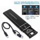 thumbnail image 2 of M2 SSD Case M.2 NVMe SATA SSD Enclosure USB 3.1 Type C Gen2 10Gbps Tool Free M.2 NVMe NGFF Solid State Drive Box, 2 of 5