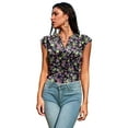 thumbnail image 3 of KISSMODA Womens Summer Tank Tops Casual Cap Sleeve Shirts Dressy Notched V Neckline Tunics Cute Printed Floral Blouses S-3Xl, 3 of 3