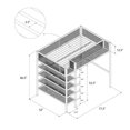 thumbnail image 3 of Mainstays Metal Storage Loft Bed with Book Case, Twin, Black, 3 of 9