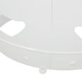 thumbnail image 6 of ASINMAK Coastal Scratch-Resistant Round End Table, White, 6 of 8