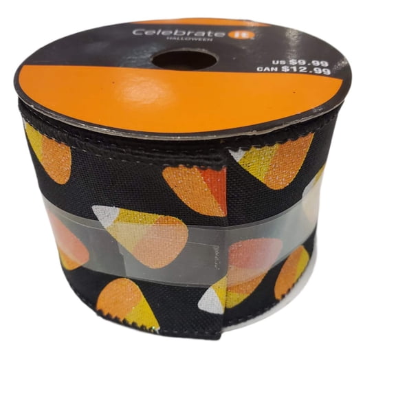Wired Ribbon Celebrate It Halloween Candy Corn 2.5 in X 20 ft