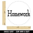 thumbnail image 2 of Homework Fun Text Rubber Stamp for Scrapbooking Crafting Stamping - Medium 1 Inch, 2 of 7