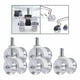 thumbnail image 5 of Ruedas para silla de oficina de resistencia, 5 piezas, 360, ruedas giratorias silenciosas para silla, rueda para silla de escritorio, rueda de Blanco A DYNWAVEMX ruedas giratorias, 5 of 8