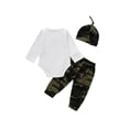 thumbnail image 3 of Kidcici Baby Boys print long-sleeved romper pants hatt 3Pcs Sets, 3 of 5