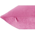 thumbnail image 5 of Nestl Velvet Throw Pillow Covers Solid Square Soft Decorative Pillow Cover for Sofa, 24" x 24", Light Pink, Pack of 2, 5 of 8