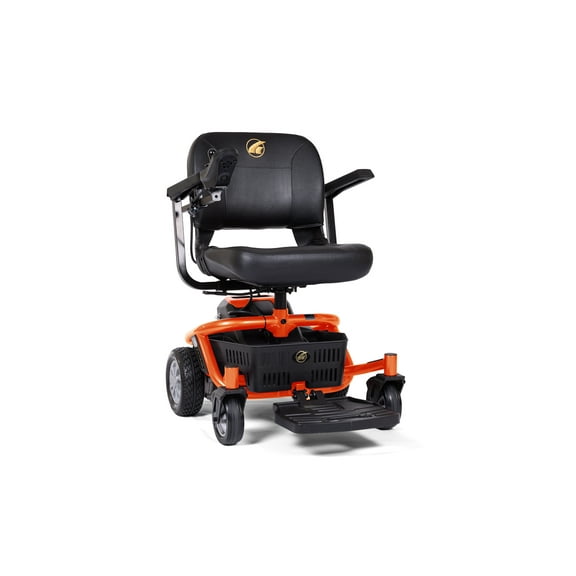 Golden Technologies LiteRider Envy Disassembling Travel Power Wheelchair Standard Seat - Orange