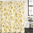 thumbnail image 2 of Yellow Spring Floral Bathroom Shower Curtains with 12 Hooks Polyester Waterproof Shower Curtain for Stalls and Bathtubs Summer Botanical Elegant Watercolor Decorative Bathroom Curtain 72x96 Inches, 2 of 9