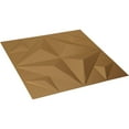 thumbnail image 6 of Ekena Millwork 19 5/8"W x 19 5/8"H Crystal EnduraWall Decorative 3D Wall Panel, Bright Coat Gold (12-Pack for 32.04 Sq. Ft.), 6 of 6