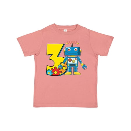 

Inktastic 3rd Birthday Robot Gift Toddler Boy or Toddler Girl T-Shirt