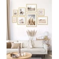 thumbnail image 2 of ArtbyHannah Neutral Gallery Wall Picture Frame Set of 8, Beach Landscape Wall Art Decor For Living Room. Multi Size 11x14, 10x10, 8x8, 12x9.5, 8x10, 5x7, 2 of 10