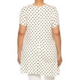 thumbnail image 4 of Women's Casual Plus Size Polka Dot Blouse Tunic Top Shirt, 4 of 4