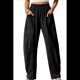 thumbnail image 2 of Pantalones de Verano para Mujer, para Vacaciones en la Playa, Cintura Alta, Pierna , Estampados, Holgados, Informales, Estilo Palazzo. Negro L, 2 of 8