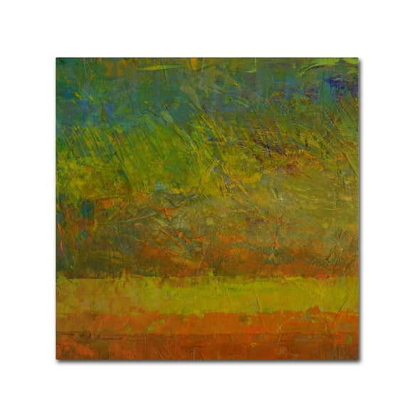 Trademark Fine Art Michelle Calkins 'Golden Dawn' 14" x 14" Canvas Stretched (190836069743)
