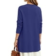 thumbnail image 5 of UVN Cardigan Sweater for Women Fall Long Sleeve Open Front Tops Ladies Casual Lightweight Soft Knit Coats with Pockets, 5 of 10