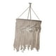 thumbnail image 2 of Lámpara colgante bohemia con cubierta de macramé para decoración de techo Estilo B 30cmx50cm, 2 of 9
