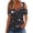 A-Black, variant on Off the Shoulder Crochet Tops for Women Casual Floral Printed Summer Short Sleeve Metal O-Ring Tie Strap V Neck Tunic Blouse Fashion Lace Eyelet Hollow out T-Shirts A-Purple#01 L