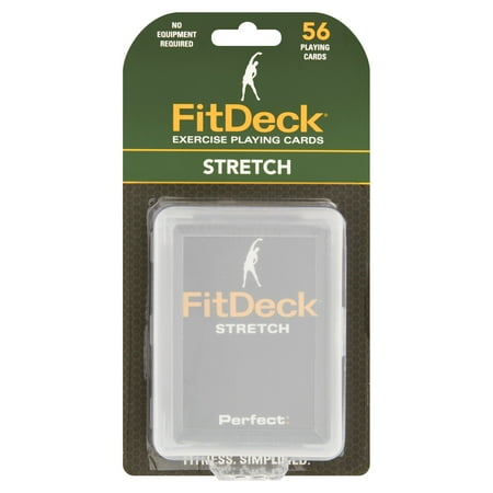 FitDeck Stretch Perfect Exercise Playing Cards, 56 count