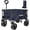 Blue, variant on LUXCOL Collapsible Folding Wagon, Heavy Duty Utility Beach Wagon Cart for Sand with Big Wheels, Adjustable Handle&Drink Holders for Shopping, Camping,Garden and Outdoor