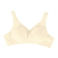 thumbnail image 4 of Support Yoga Bra Women Lightly Lined Bra Feature V-Neck Push-up Bra Style W-105 Beige 110E, 4 of 4