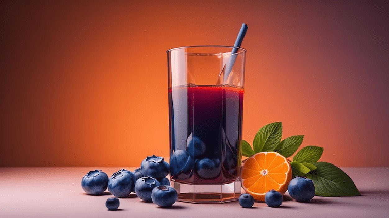 Blueberry Juice Net 33.8 fl.oz (1 Ltr.) - One (1) Glass Bottles - High in Antioxidants