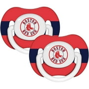 Baby Fanatic MLB 2-Pack Baby Pacifiers, Boston Red Sox