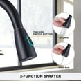 thumbnail image 7 of Wowow Kitchen Pull Down Lever Single Handle Kitchen Faucet with Deckplate, Oil Rubbed Bronze, 7 of 7