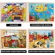 thumbnail image 3 of 4 Packs 24 PCs Jigsaw Puzzles for Kids Preschool Educational Brain Teaser Boards Toys Animal Zoo Bus Marine World Construction Sites Children Enlighte, 3 of 4