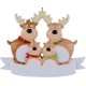 thumbnail image 1 of Adorno de árbol de Navidad familiar personalizado, colgantes de Navidad surtidos, lindo ciervo, regalo de invierno, decoraciones navideñas duraderas, 1 of 4