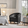 thumbnail image 5 of Renwick Modern Upholstered Accent Chair, Set of 2, Black Velvet, 5 of 13