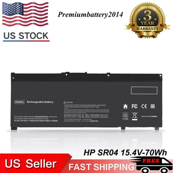 Laptop Battery For HP Omen 15-ce000 15-dc0000 Pavilion Power 15-cb000 SR04XL