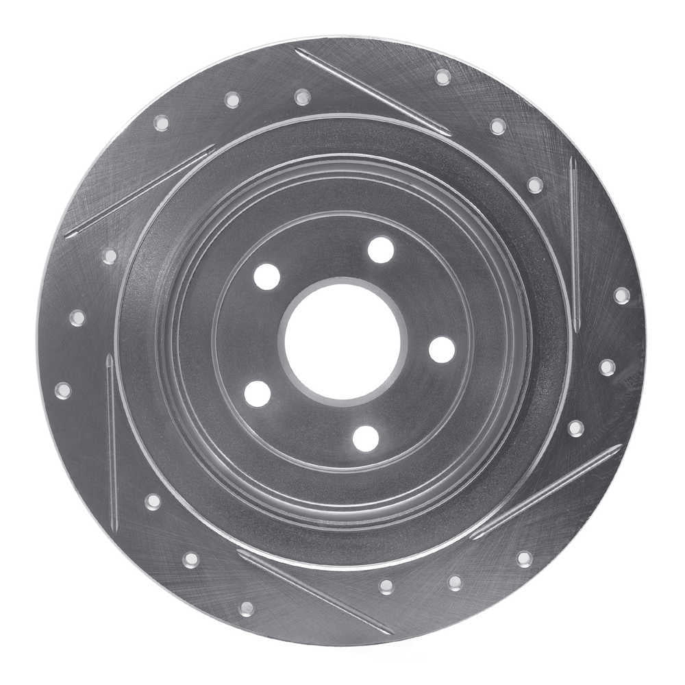 Dynamic Friction Company 631-13032L DFC Brake Rotor - Drilled And Slotted - Silver
