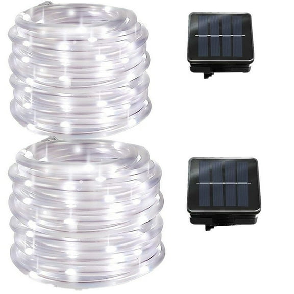 ORDDIART 1Pack Waterproof LED Tube Light for Outdoor Use with Solar Power and Easy Installation 1200 x 2 x 2cm