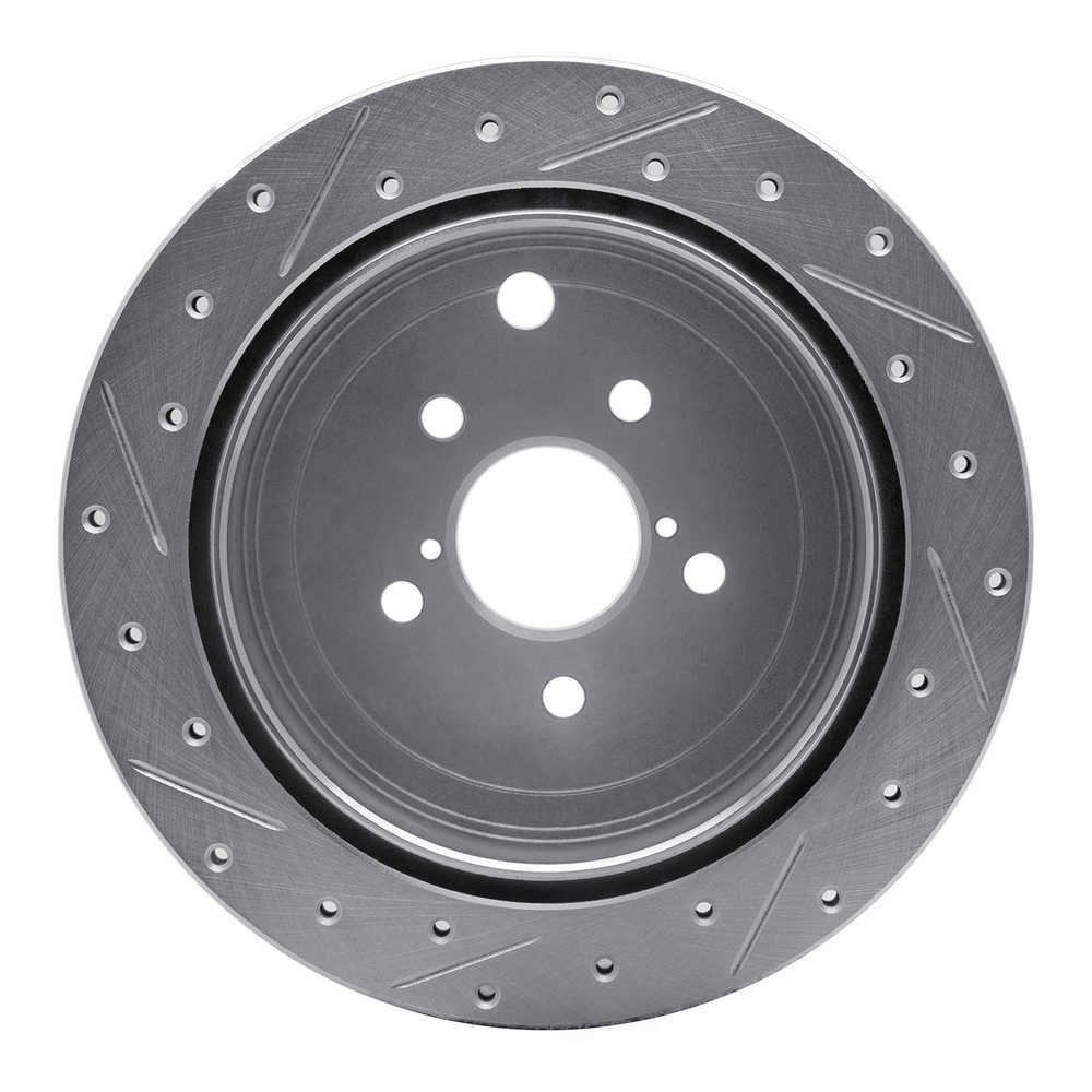 Dynamic Friction Company 631-13023R DFC Brake Rotor - Drilled And Slotted - Silver