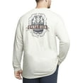 thumbnail image 2 of IZOD Saltwater Mens Big & Tall Oatmeal Heather Craft Beer Long Sleeve Shirt 2XL, 2 of 7