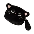 thumbnail image 1 of Monedero de gato con forma de animal, monedero para guardar monedas, auriculares y peluche, regalo para niños. Negro, 1 of 8