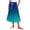 Navy-01, variant on Perfectbot Women's Summer Trendy Skirt, Drawstring Waist A-Line Flowy Swing, Midi Casual Pleated Tiered Skirt