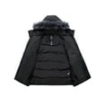 thumbnail image 3 of wantdo Women's Plus Size Winter Jacket Warm Thicken Puffer Jacket Quilted Outerwear Parka Jacket Dark Grey 3X, 3 of 8