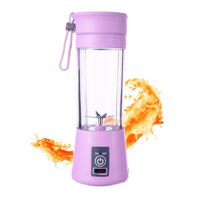 Procesadora Portátil Mini Vaso Licuadora Shaker Recargable Gaon Violeta