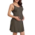 thumbnail image 3 of WISEFIN Women Breastfeeding Nursing Slip Dress Striped Print Sleeveless Breathable Maternity Dresses, 3 of 4